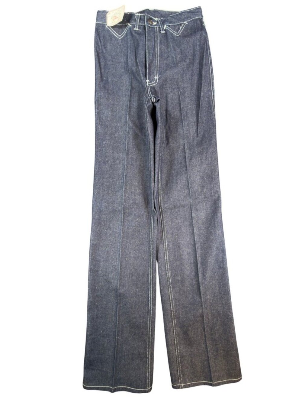 California‎ Babe Jeans Womens 7 Blue Cotton High Waist Flare Vintage 70s